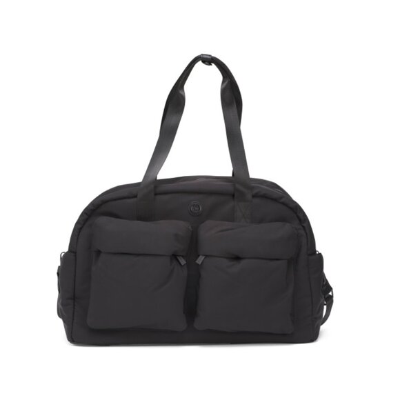 JOAN & DAVID Black Nylon Puffer Weekender - Picture 1 of 2